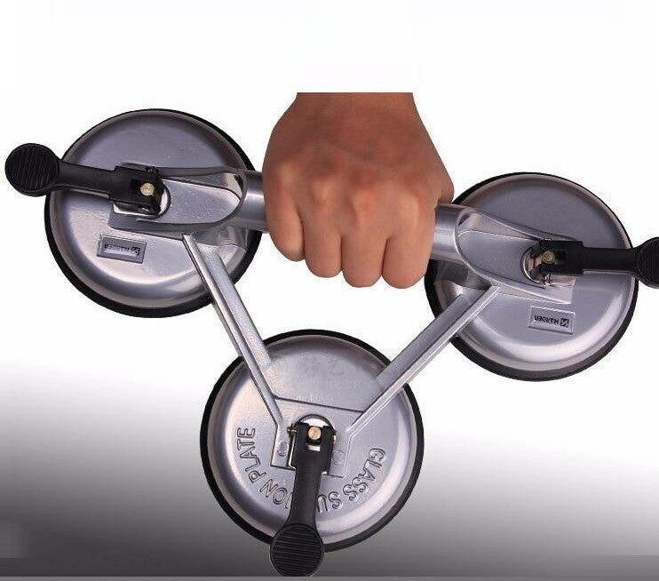 347153 Glass Holder 3 Head 150Kg Grey