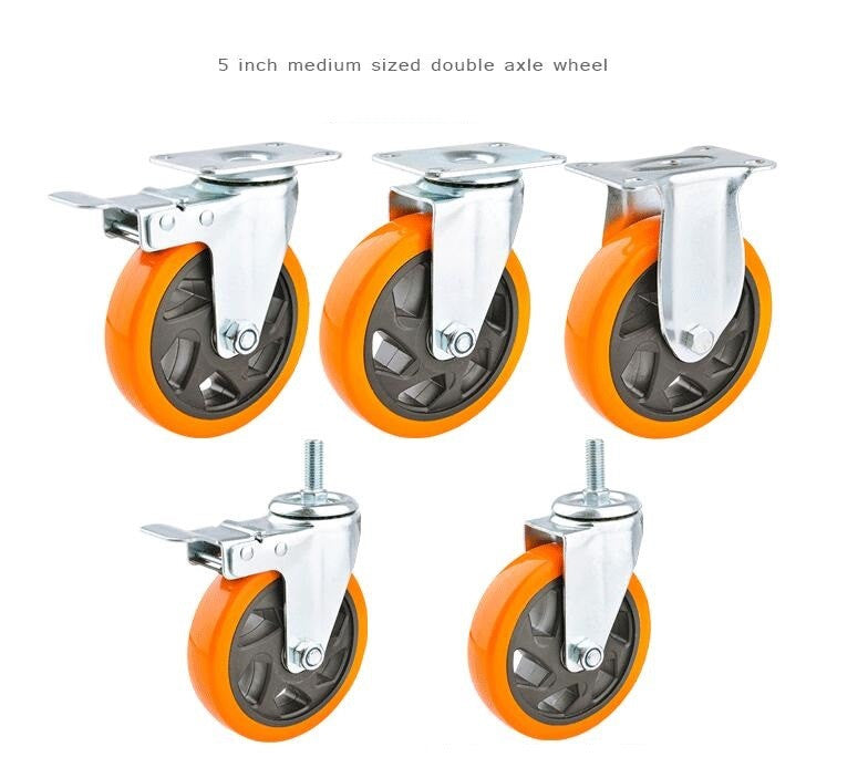 Orange Wheel Swivel Brake