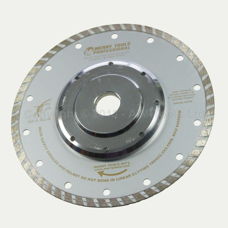 141219 Diamond Cutting Wheel Turbo W/Flange 180mm