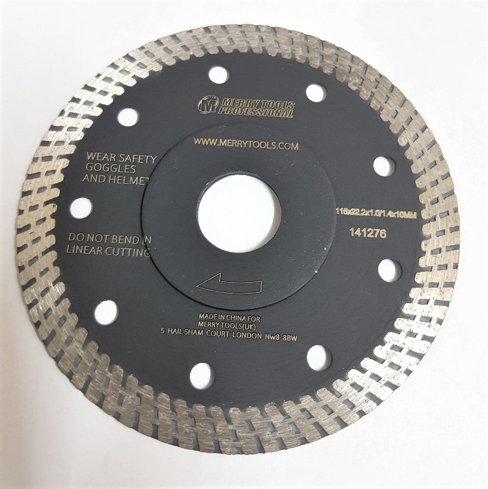 Professional Diamond Thin Cutting Blade Hot Pressed W/F 115mm