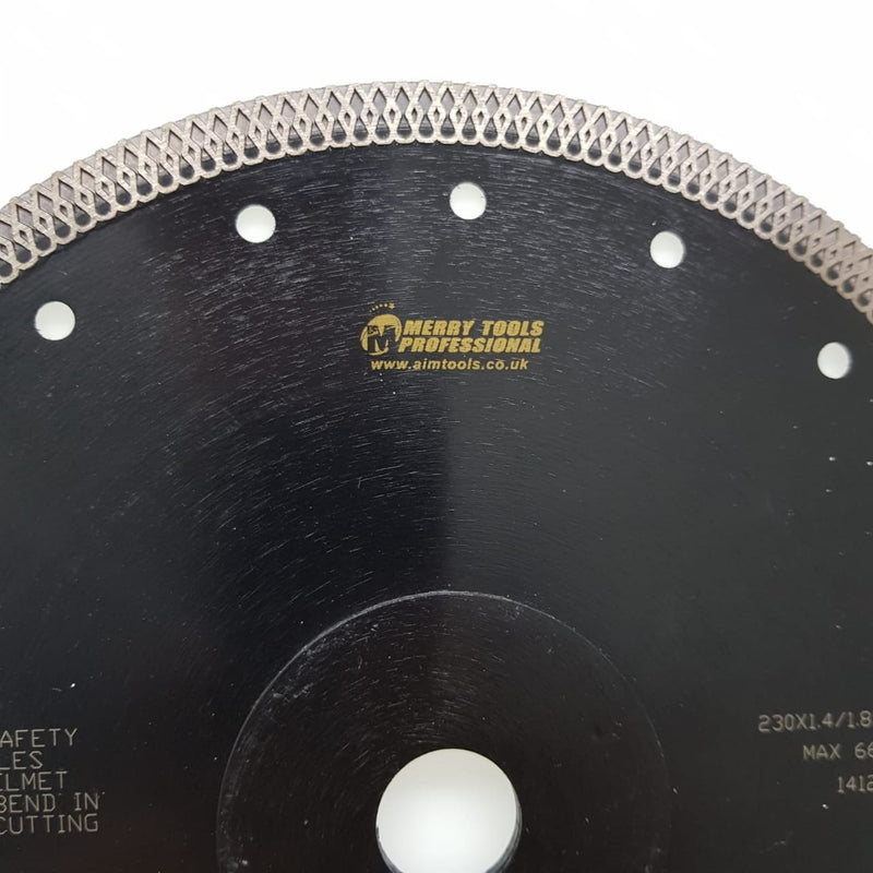 141282 Dmnd Disc turbo 230mm 10mm segment w/fing gress cutting
