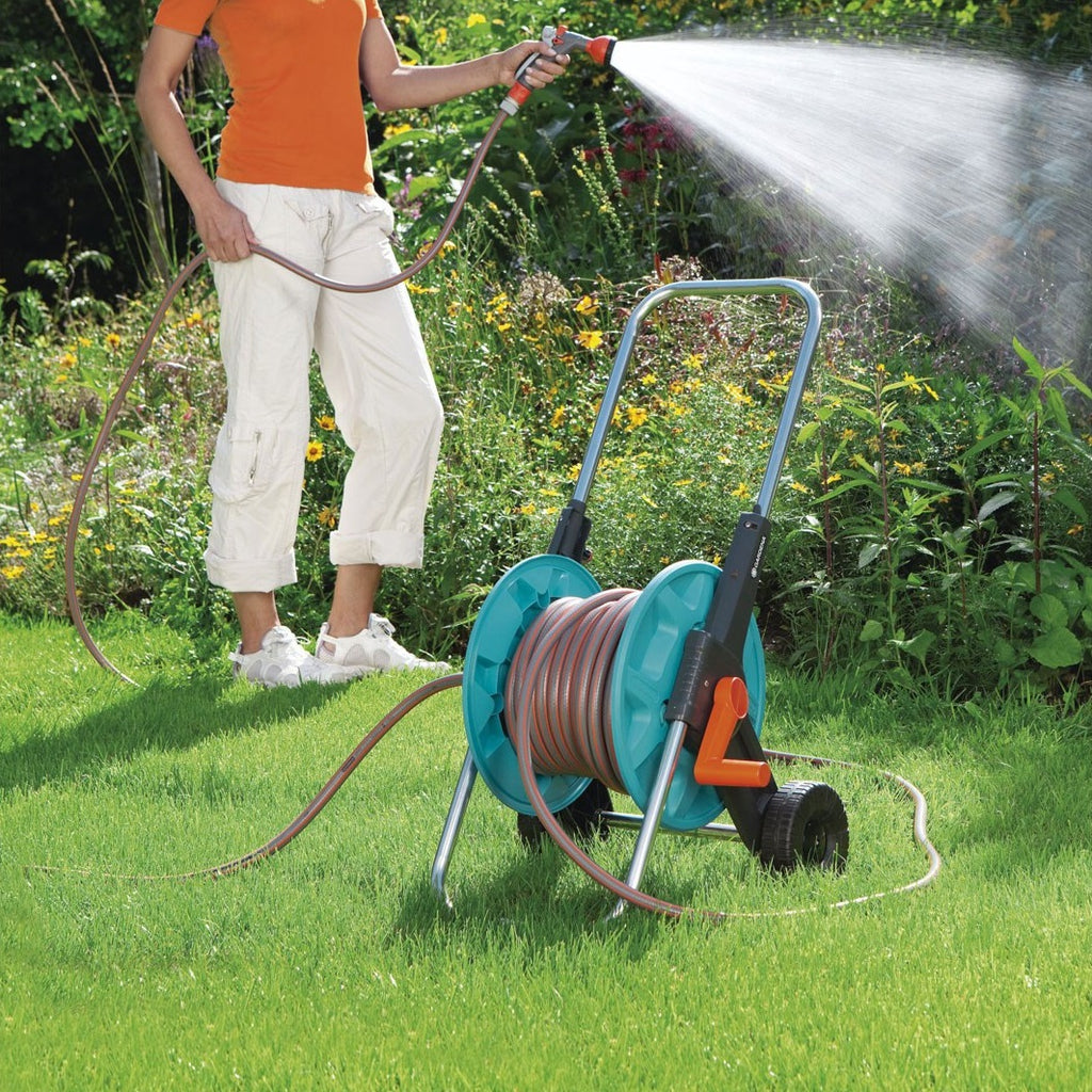 664188 Empty Water Hose Reel With Wheels