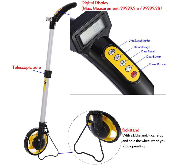 Digital Distance Measuring Wheel Small دولاب كيل صغير