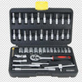 420312B 46PC 1/4" Chrome Vanadium Socket Set  طقم طربوش