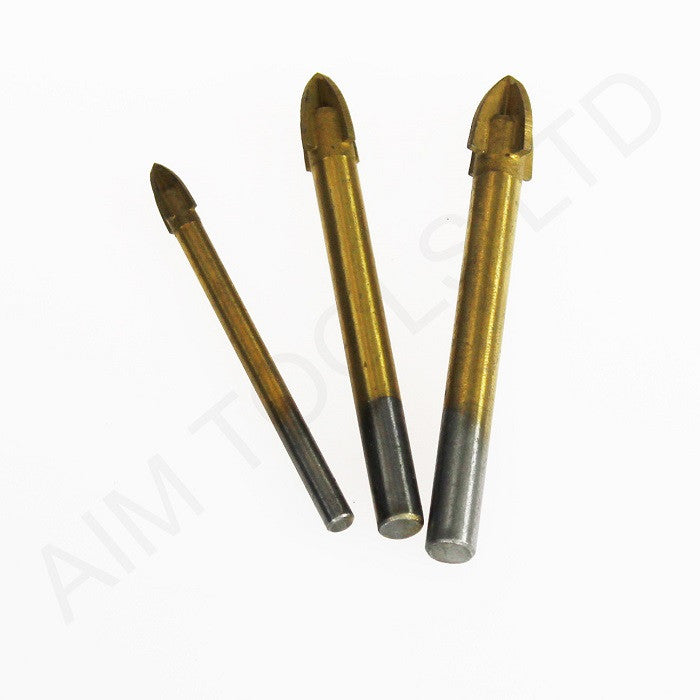 Four Cutter Ceramic Drill Bit 4mm to 12mm ريشة لقدح السيراميك