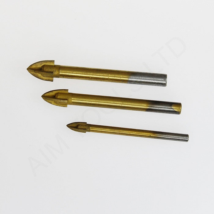 Four Cutter Ceramic Drill Bit 4mm to 12mm ريشة لقدح السيراميك