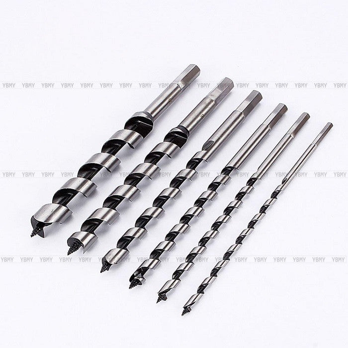Wood Drill Bit Set 6PCs 230mm طقم ريش خشب مجدولة