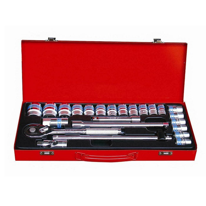 Socket Set 24PCs 1/2" Carbon Steel
