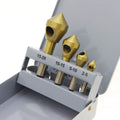 4PC HSS Countersink Drill Bits 2 - 20mm طقم ريش لتخويش الستانليس