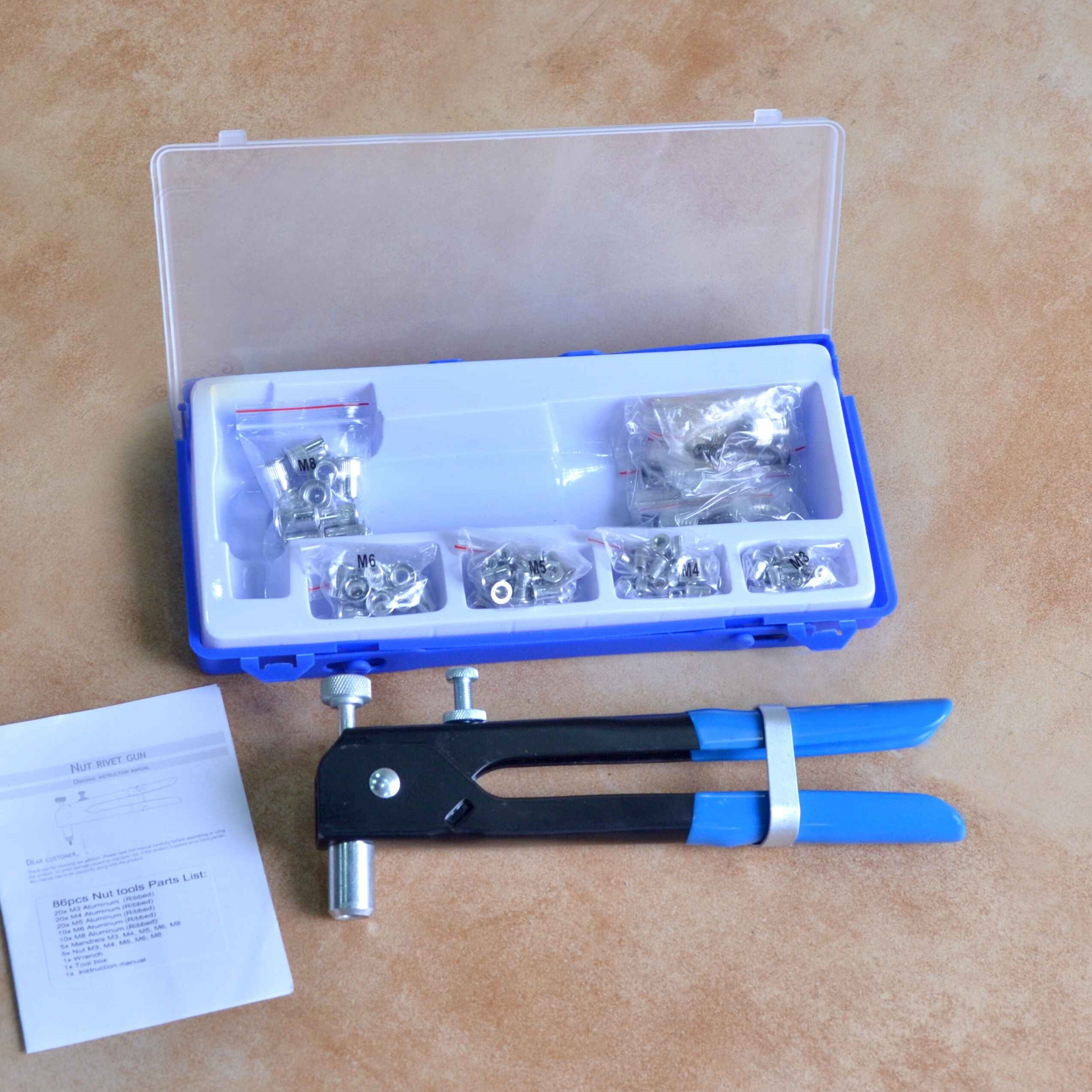 Nuts Rivet Set 86Pcs
