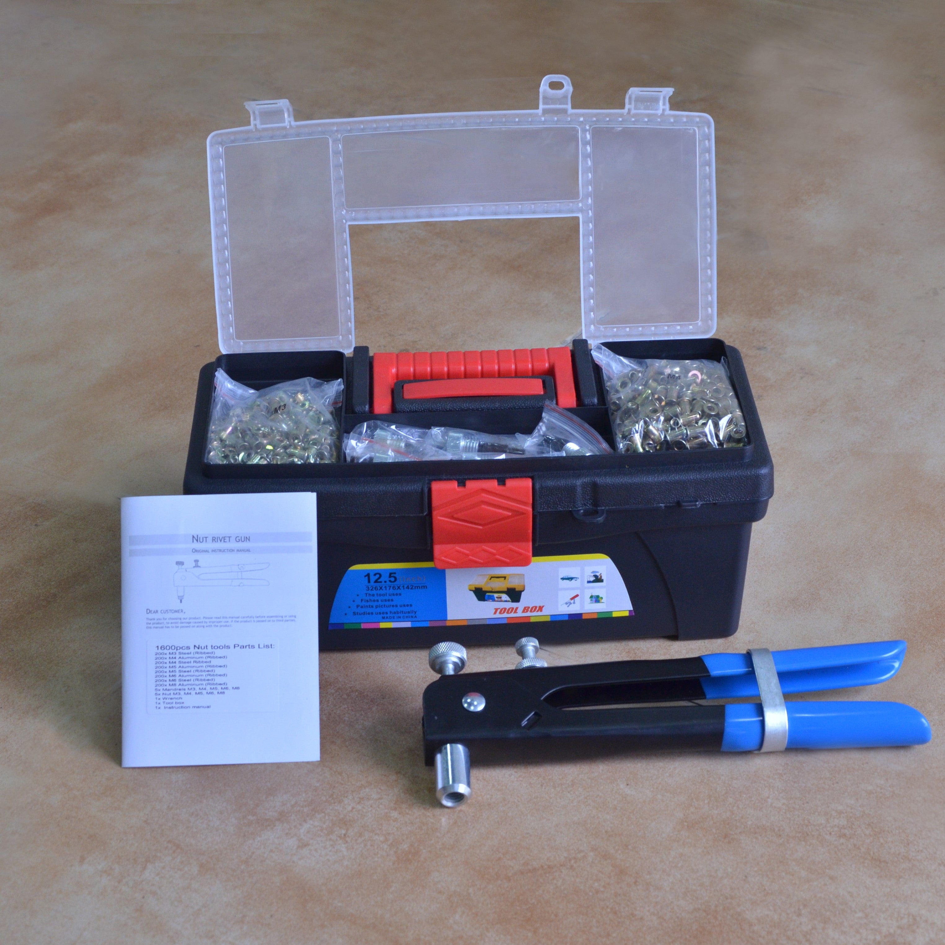 Nuts Rivet Set 1600PCs