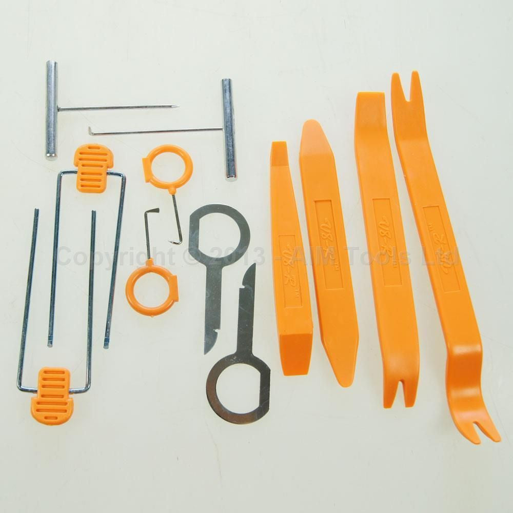 412101 Car Door Clip Panel Audio Install Removal Tool 12Pcs