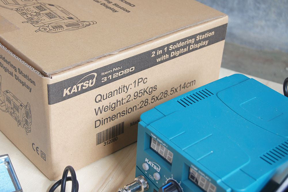 312080 2 In 1 Iron Solder Hot Air Gun كاوي قصدير صناعي