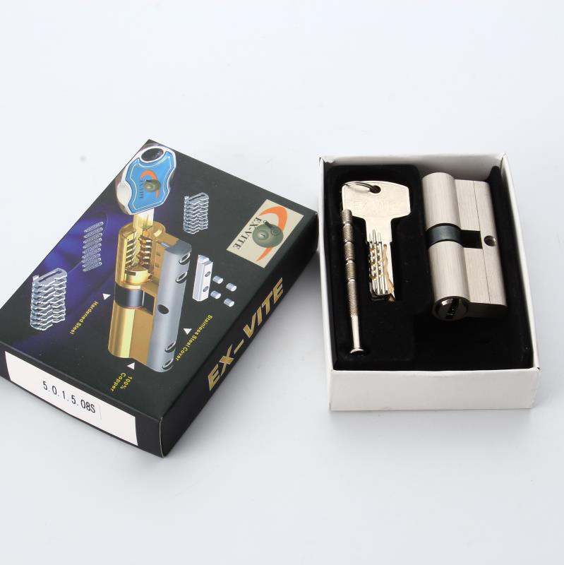 501508 Door Lock Cylinder Computer 5 Keys Copper
