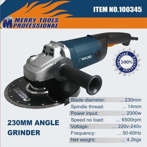 Angle Grinder 230mm صاروخ قص و جلخ 2000 واط