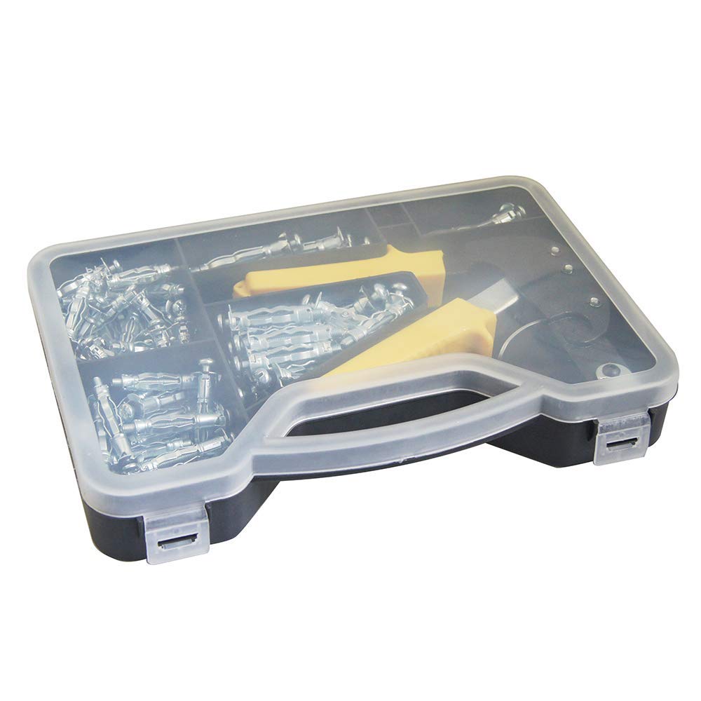 405504 Plasterboard Anchors Pliers Fixing Tool Kit 72PC