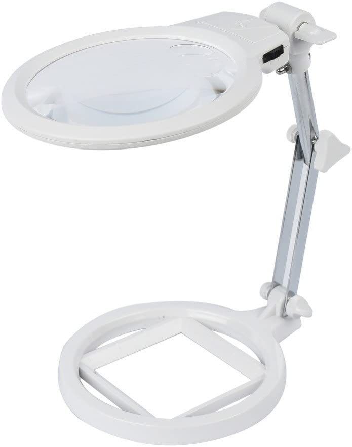 Magnifying Crafts Glass Desk Lamp With With Led Lighting
