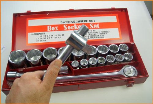 420338 3/4" Socket Set 21Pcs طقم طربوش