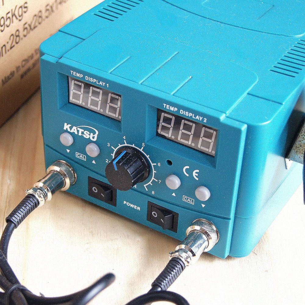 312080 2 In 1 Iron Solder Hot Air Gun كاوي قصدير صناعي