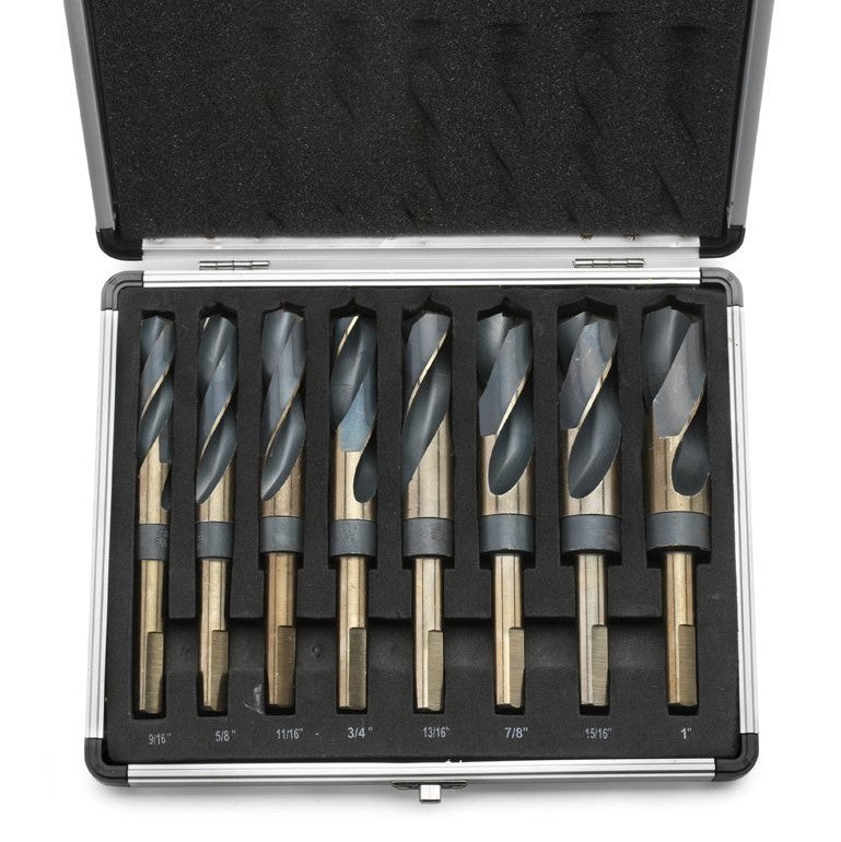 Reduced Shank Drill Bits Set 8PC 14 to 25mm