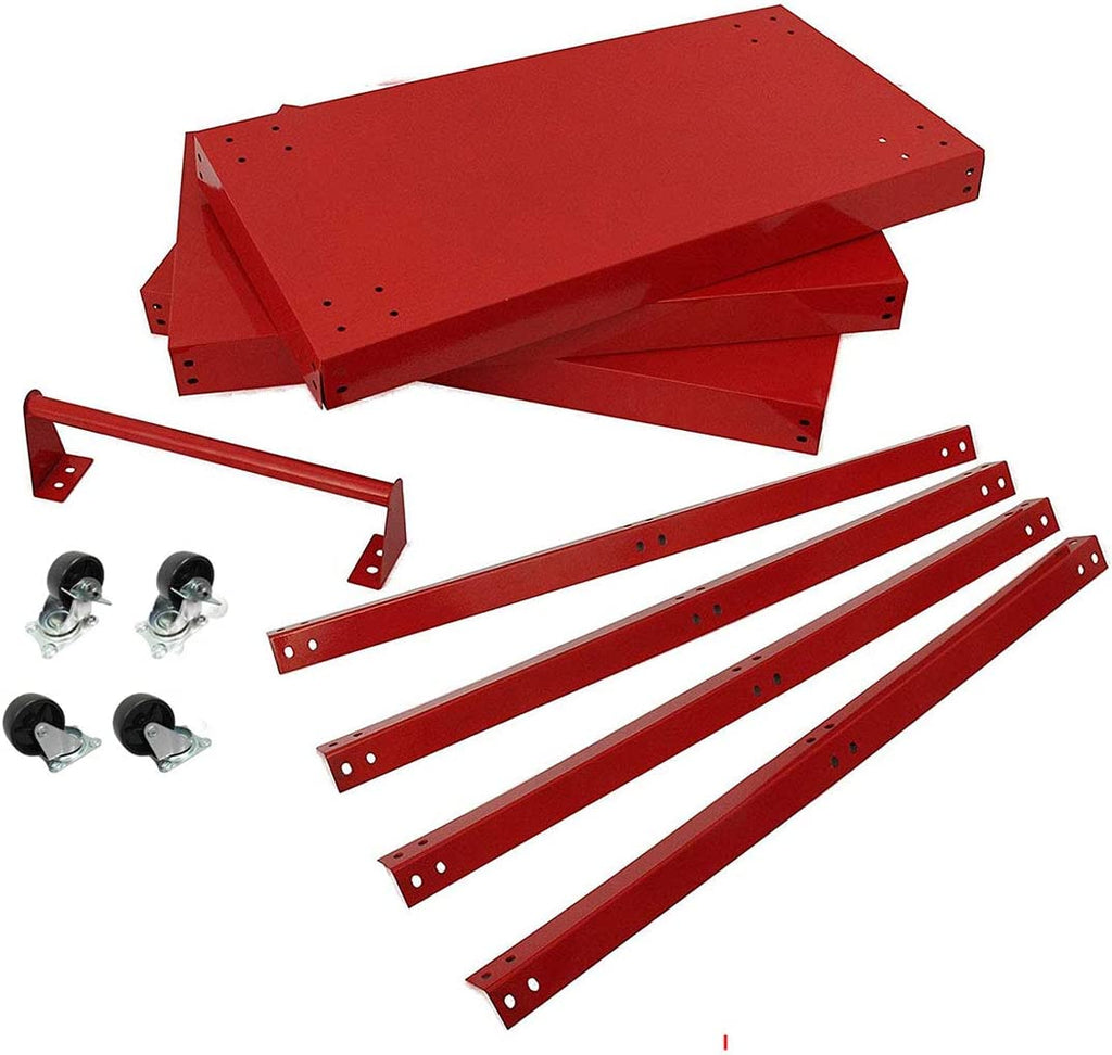 T415020 3 Tier Shelf Tool Cart Storage Wheel Trolley