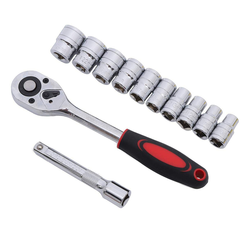 KATSU 12pc 1/2" Metric Socket Set