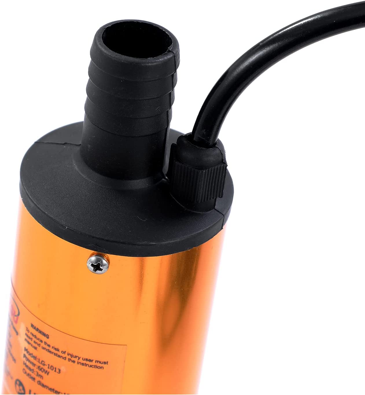 KATSU 12V DC Oil Fuel Diesel Transfer Pump, 51mm Diameter Aluminum Alloy