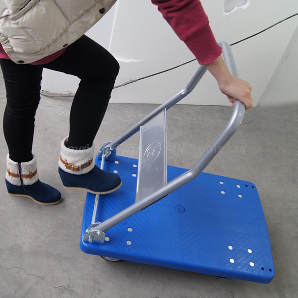 552166 Platform Trolley Plastic 300Kg