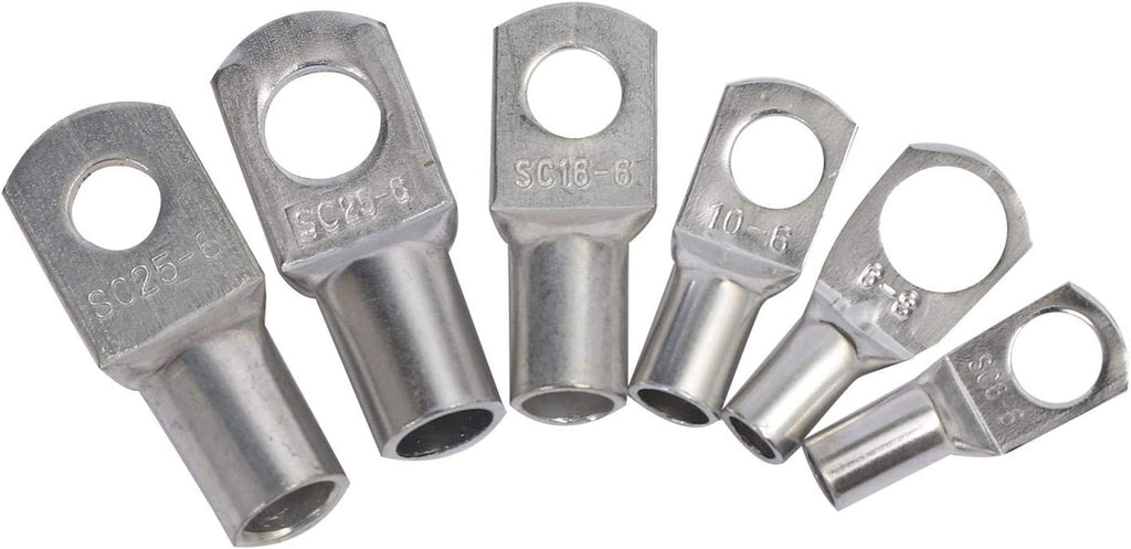 60PCS Wire Terminals Connector Cable Ring Battery SC Terminals Set