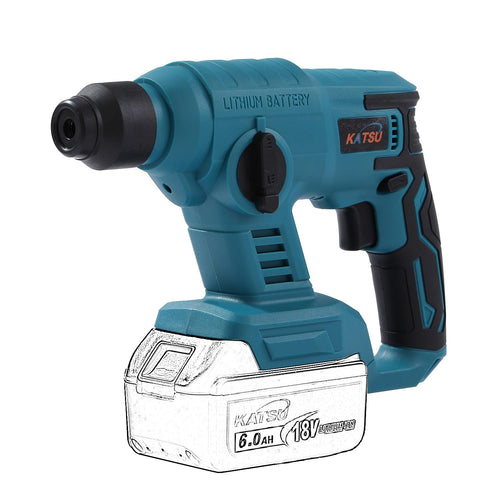 KATSU UNI-FIT Cordless SDS Drill 22mm (No Btry)