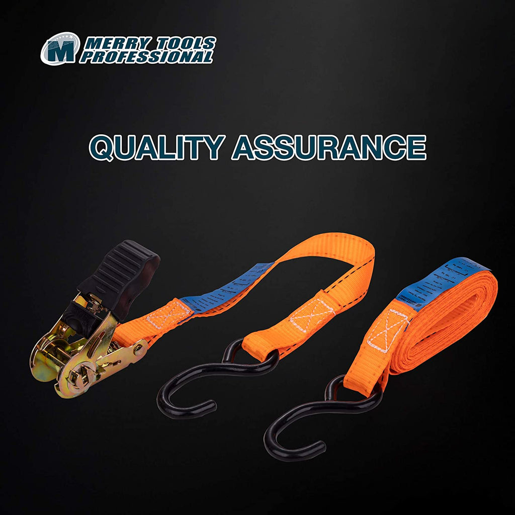 451805 KATSU Ratchet Tie Down Lashing Strap 4 Pack, 500kg 4.5m 25mm