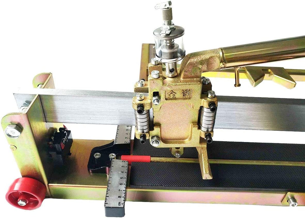 347740 Manual Tile Cutter 1200mm High Precision Laser Guided Heavy Duty Solid Base with Wheels