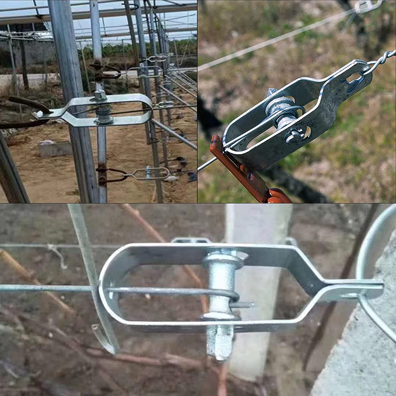 Farm Fence Wire Tensioner Galvanized 2.0mm 10Pcs