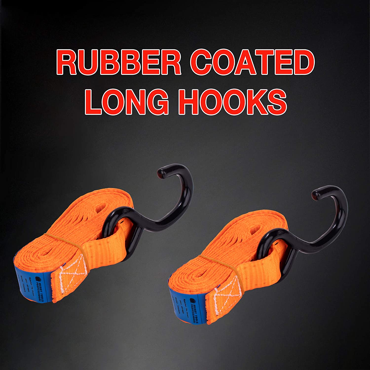 451805 KATSU Ratchet Tie Down Lashing Strap 4 Pack, 500kg 4.5m 25mm