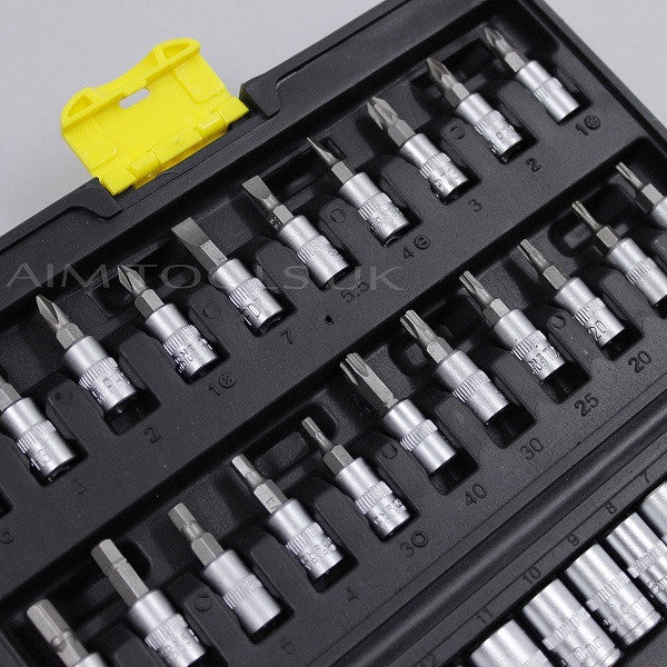 420312B 46PC 1/4" Chrome Vanadium Socket Set  طقم طربوش