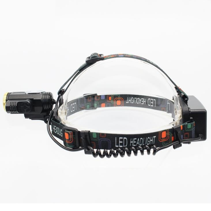 7753905 Rechargeable Head Torch Light 3 Bulbs COB