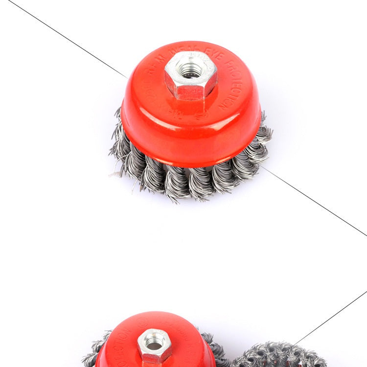 140027 Angle Grinder Cup Brush Knotted Wire