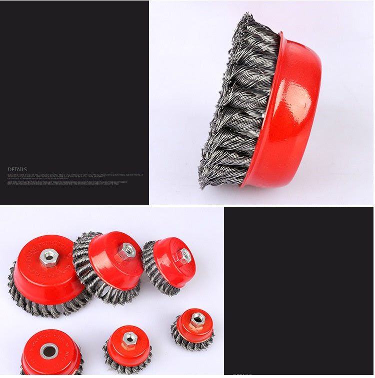 140027 Angle Grinder Cup Brush Knotted Wire