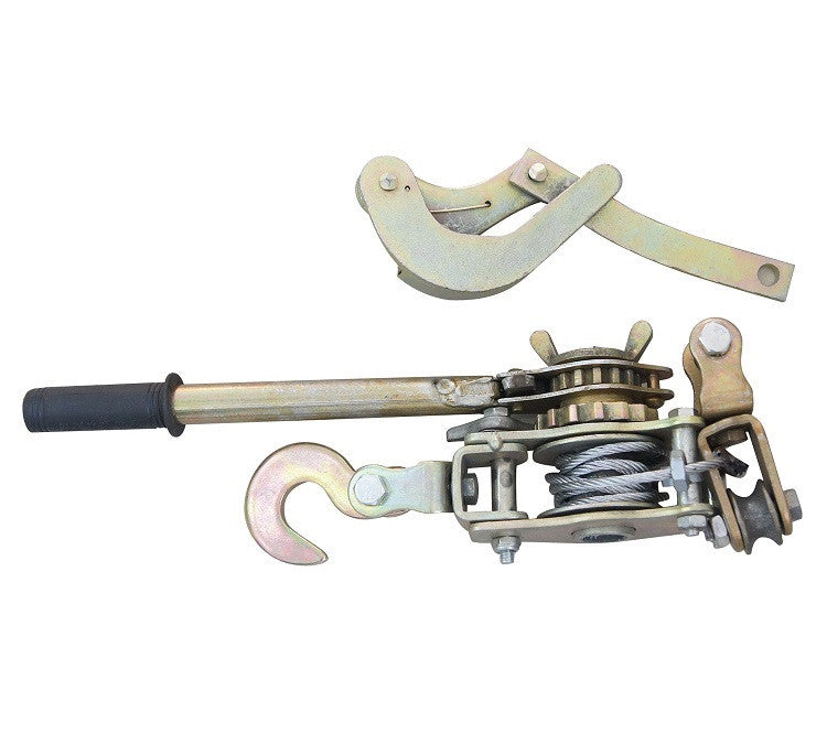 990714 Steel Wire Cable Ratchet Tensioner Puller W/Clamp