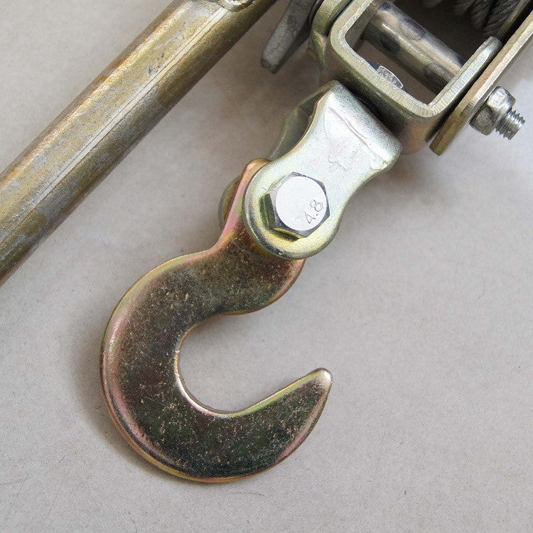 990714 Steel Wire Cable Ratchet Tensioner Puller W/Clamp