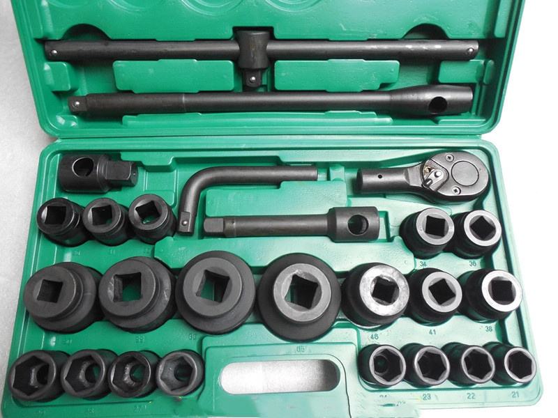 Impact Socket Set 26Pcs 3/4'' Black