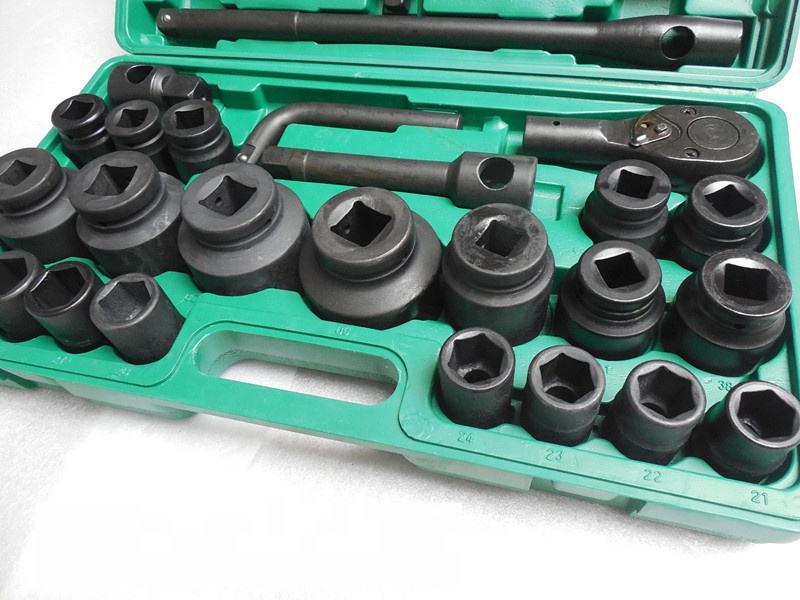 Impact Socket Set 26Pcs 3/4'' Black