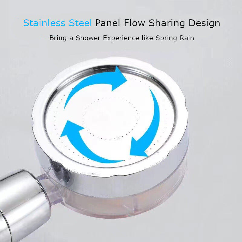 Chrome Shining Shower Handle Adjustable Pressure with Filter