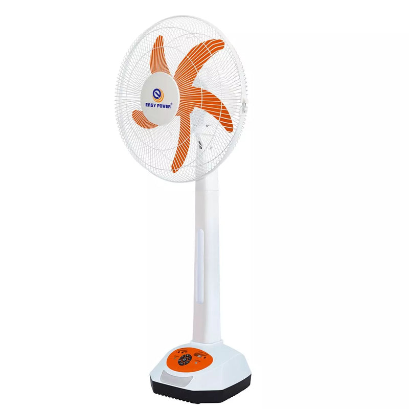 173317 Rechargeable Fan 16'' Stand with LED Light