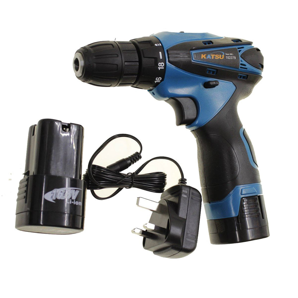 102379 Cordless Drill Katsu 16.8V مقدح بطارية