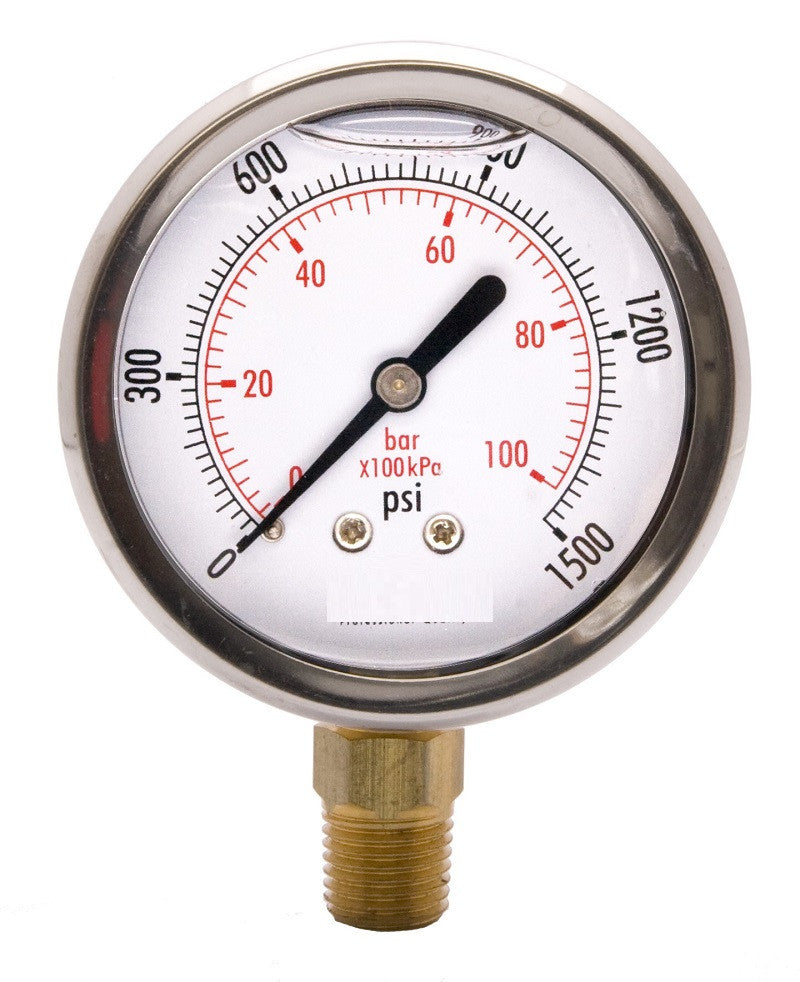 SP230933 Hydraulic Pressure Gauge Bottom 63mm
