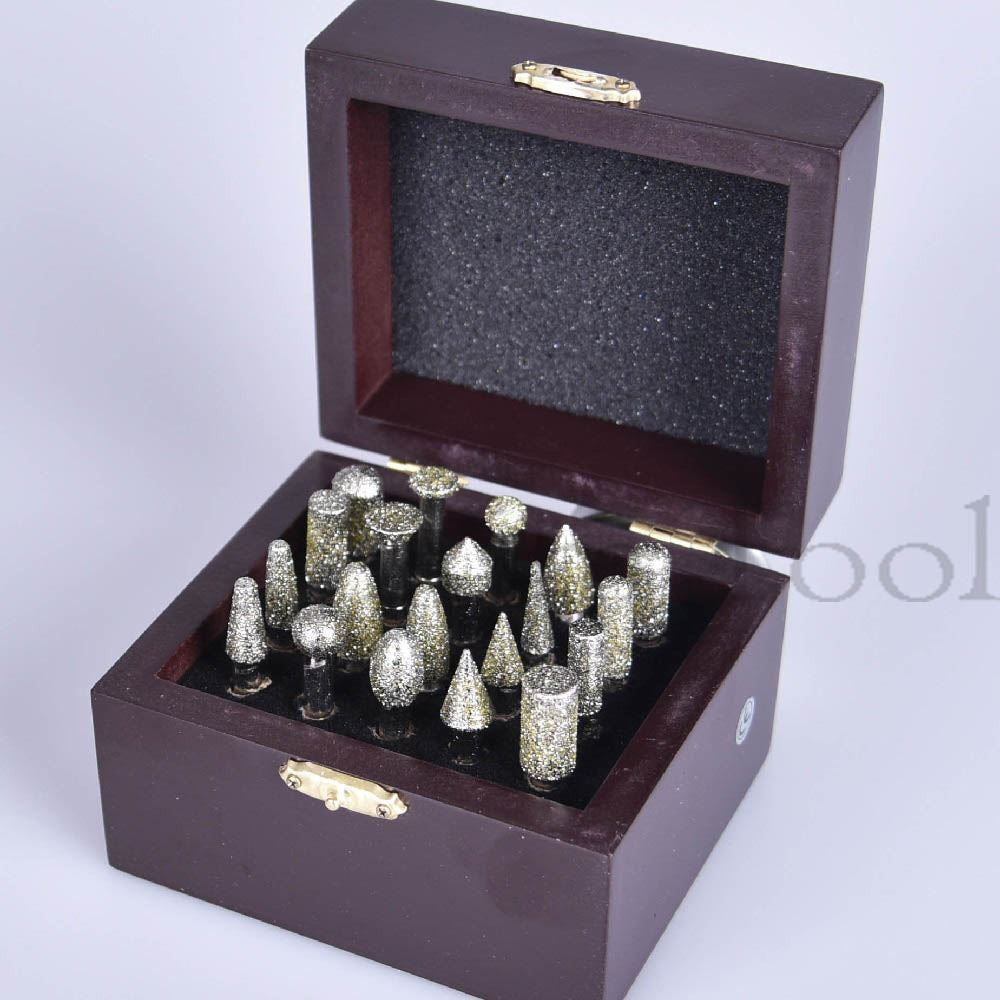 Electroplated Diamond Burr 20pcs (46#) طقم روؤس الماس للحفر 20 قطعة