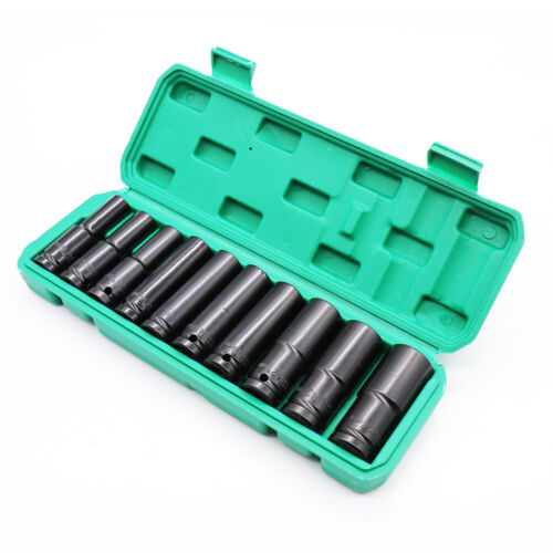10 Pcs Impact Socket Set 1/2'' 10-24mm
