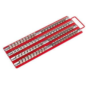 420319 Socket Rail Tray Holder 1/4" 3/8" 1/2"  with Handle 80 Sockets